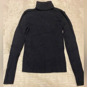 Abercrombie Black Ribbed Turtleneck